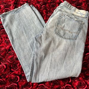 Men’s American Eagle Low Rise Boot Distressed Jeans 36 X 32